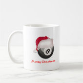 PoolChick frohe Weihnachten Santaball Kaffeetasse (Links)