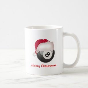 PoolChick frohe Weihnachten Santaball Kaffeetasse
