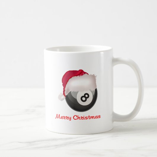 PoolChick frohe Weihnachten Santaball Kaffeetasse (Rechts)