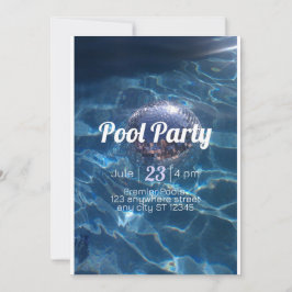 Pooldiskussionsspieler für Party Einladung