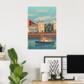 Poole Dorset Seaside Reiseplakat Poster (Heimbüro)
