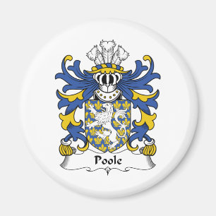 Poole Familienwappen Magnet