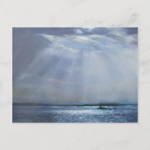 Poole Harbour Ölgemälde Postkarte