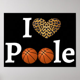 Poole Party Cheetah Pattern Poster