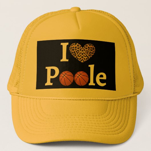 Poole Party Cheetah Pattern, Trucker Hat Truckerkappe (Vorderseite)