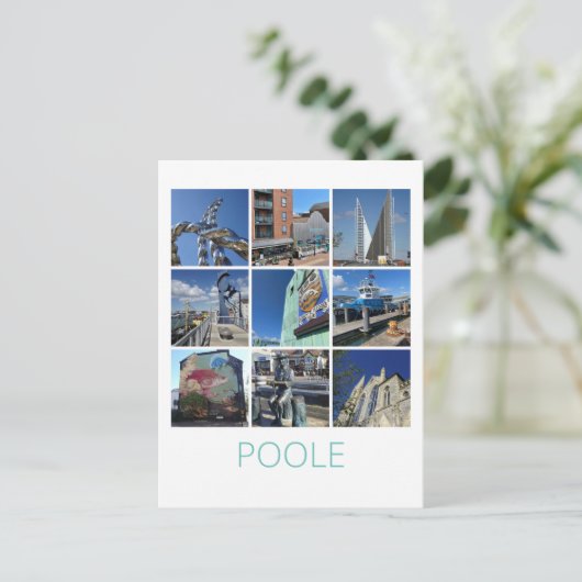 Poole Postkarte (Stehend Vorderseite)
