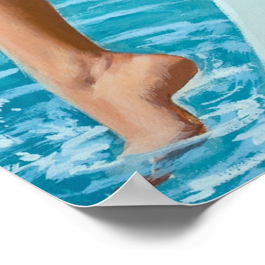 Pooles Button nach oben Poster (Ecke)