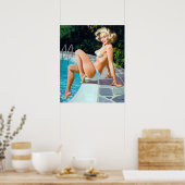 Pooles Button nach oben Poster (Küche)