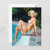 Pooles Button nach oben Postkarte (Vorne/Hinten)