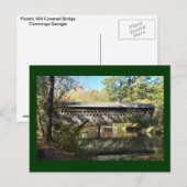 Poole's Mill Bridge and Reflektion Postkarte (Vorne/Hinten)