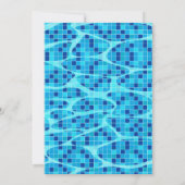 Poolfilm-Antrieb in Party tem Einladung (Rückseite)