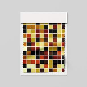 Poolfliesen, braune Mosaikfliesen, geometrisches M Stoff