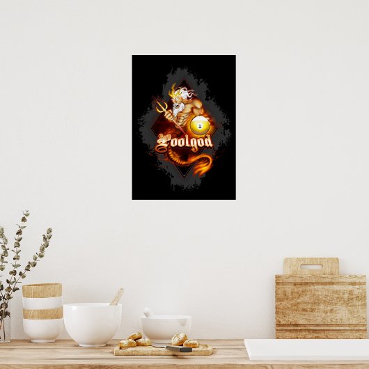 Poolgod-Poster Poster (Küche)