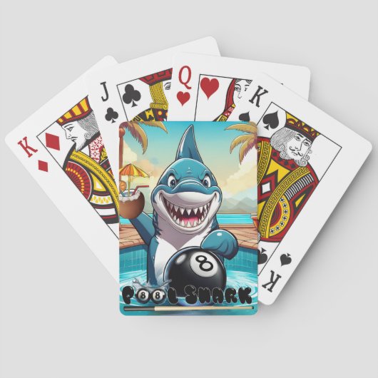 Poolhai spielkarten (Rückseite)