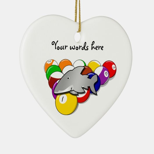 Poolhaifisch Keramik Ornament (Rechts)