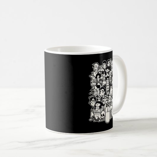 PoolHall Junkies HUSTLER Billiards Pool Player Des Kaffeetasse (VorderseiteRechts)