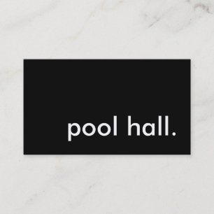 Poolhalle. Visitenkarte