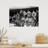 Poolmädchen, Anfang der 1900er Jahre Poster (Küche)