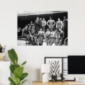 Poolmädchen, Anfang der 1900er Jahre Poster (Heimbüro)