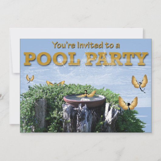 Poolparty-Einladungen Einladung (Vorderseite)