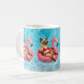 Poolparty für Katzenliebhaber  Kaffeetasse (Vorderseite Links)