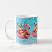 Poolparty für Katzenliebhaber  Kaffeetasse (Links)