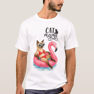 Poolparty für Siamkatzenliebhaber T-Shirt