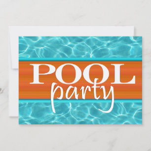 Poolparty-Geburtstag Einladung