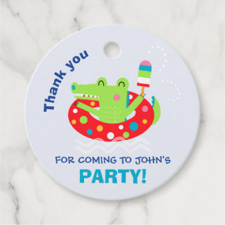 Poolparty Geschenkanhänger