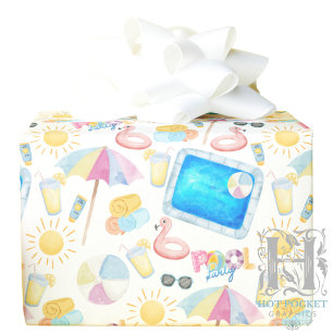 Poolparty-Geschenkpapier Geschenkpapier