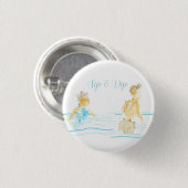Poolparty-Servietten Button (Vorne & Hinten)