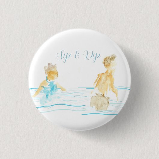 Poolparty-Servietten Button (Vorderseite)
