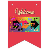 Poolparty wimpelkette (Zweite Fahne)