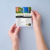 Poolportrait, Poolreinigung Werbung Flyer (Gruppe)