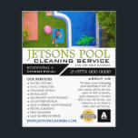 Poolportrait, Poolreinigung Werbung Flyer<br><div class="desc">Poolportrait,  Schwimmbad Reinigung Service Werbung Flyer von der Business Card Store.</div>