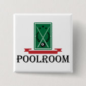 Poolroom Billard Klassik 8 Ball Button (Vorderseite)