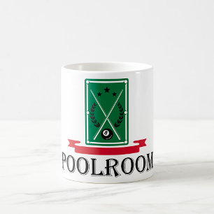 Poolroom Billard Klassik 8 Ball Kaffeetasse