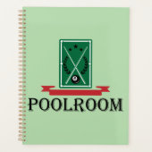 Poolroom Billard Klassisches 8 Ball Planer (Vorderseite)