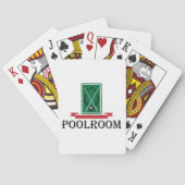 Poolroom Billard Klassisches 8 Ball Spielkarten (Rückseite)