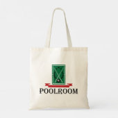 Poolroom Billard Klassisches 8 Ball Tragetasche (Rückseite)