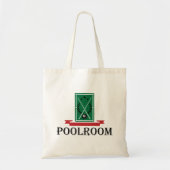 Poolroom Billard Klassisches 8 Ball Tragetasche (Vorne)