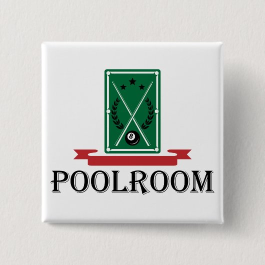 Poolroom Billiards Classic 8 Ball Button (Vorderseite)