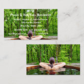 Pools Hot Tub Sauna Reparaturservice Visitenkarte (Vorne/Hinten)
