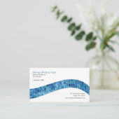 Pools und Wellness-Center Visitenkarte (Stehend Vorderseite)