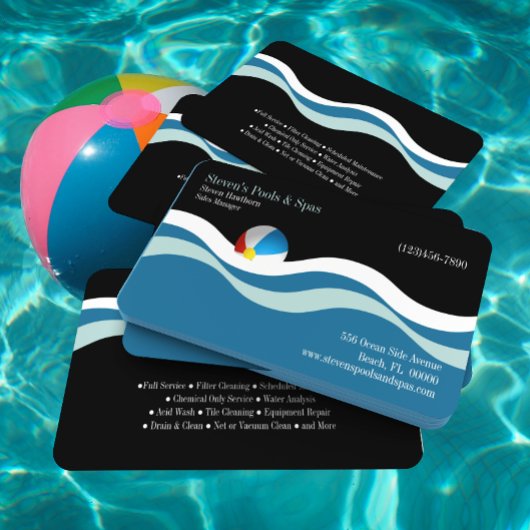 Pools und Wellness-Center Visitenkarte
