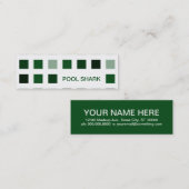 POOLSCHARK (Mod-Quadrate) Mini Visitenkarte (Vorne/Hinten)