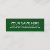 POOLSCHARK (Mod-Quadrate) Mini Visitenkarte (Rückseite)