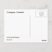 Poolseite in Kolumbien Postkarte (Rückseite)