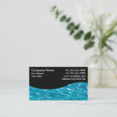 Poolservice-Karten Visitenkarte (Stehend Vorderseite)