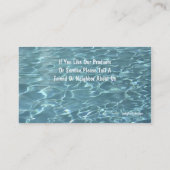 Poolservice-Karten Visitenkarte (Rückseite)